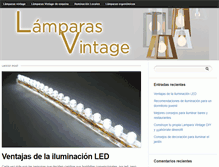 Tablet Screenshot of lamparasvintage.com